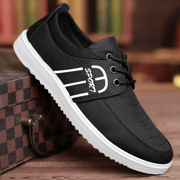 Muške moderne tenisice sa natpisom od eko kože