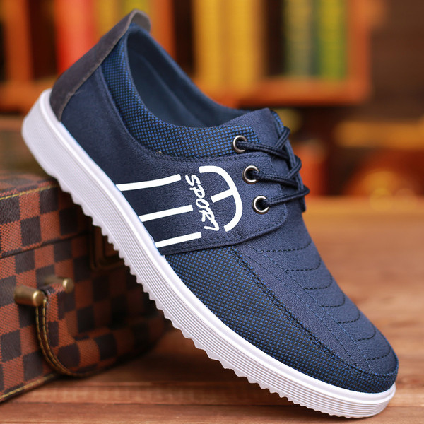 Muške moderne tenisice sa natpisom od eko kože