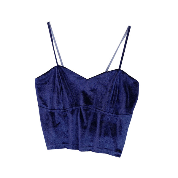 Aktuális rövid, vékony pántos női felső