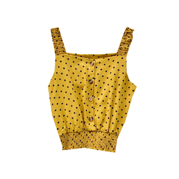 Laiade rihmade ja nööpidega igapäevane naiste topp