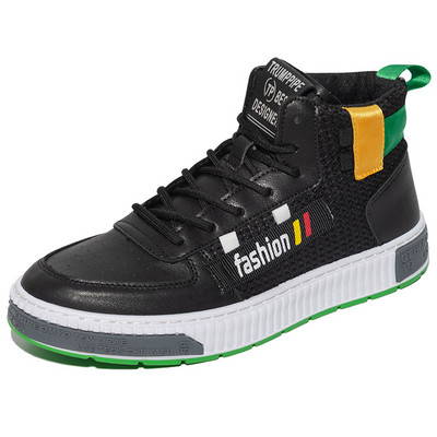 Uus mudel kõrged tossud meestele ökonahast ja kirjadega