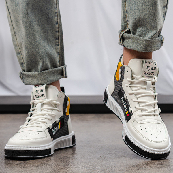 Uus mudel kõrged tossud meestele ökonahast ja kirjadega