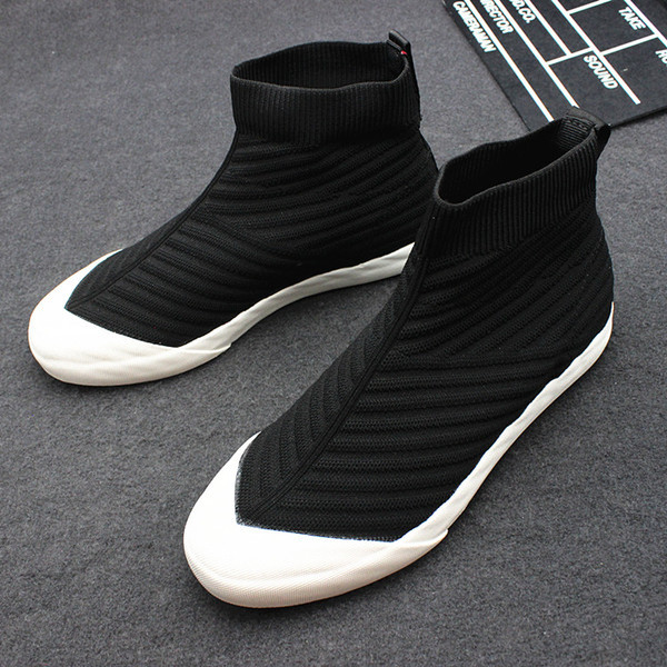 Modern textil magas tornacipő típusú zokni