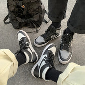 Férfi műbőr tornacipő és nyakkendő