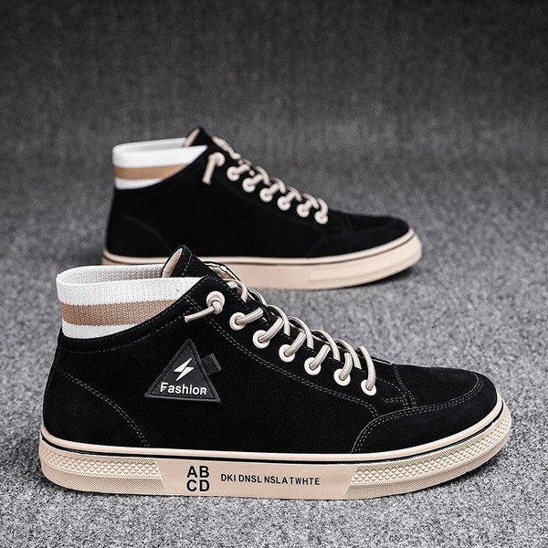 Sport és hétköznapi férfi tornacipők öko velúr nyakkendőkkel