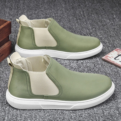 Sport és mindennapi férfi tornacipő eko bőrből gumival