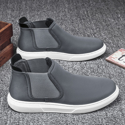 Sport és mindennapi férfi tornacipő eko bőrből gumival