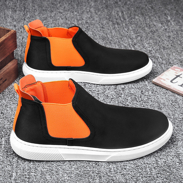 Sport és mindennapi férfi tornacipő eko bőrből gumival