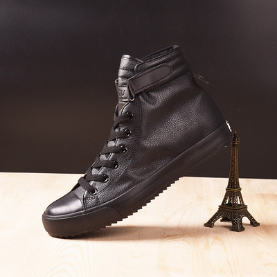 Υψηλό μοντέλο αθλητικά ανδρικά παπούτσια - δύο μοντέλα από έκο δέρμα και ύφασμα