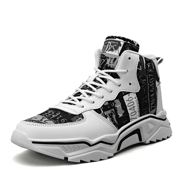 Praegused kõrge talla ja kirjadega meeste tossud