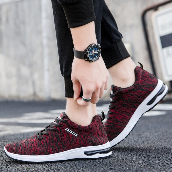 Ikdienas vīriešu kedas ar gaisa kameru un uzrakstu - vairāki modeļi