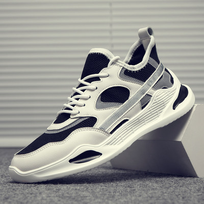 Ανδρικά αθλητικά παπούτσια αναπνεύσιμα από οικολογικό δέρμα