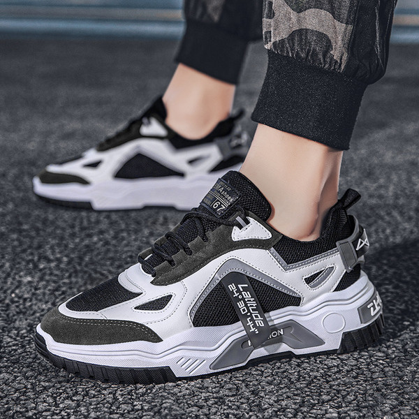 Muške moderne tenisice s eko antilop kožom