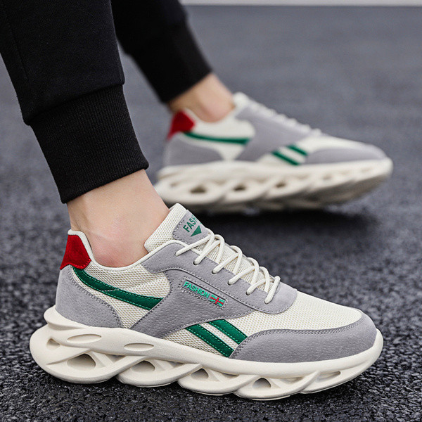 Tekstiilist ja ökoseemisnahast valmistatud meeste sporditossud