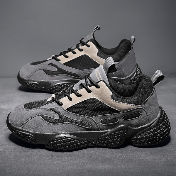 Új férfi tornacipő modell durva talppal és öko velúrral