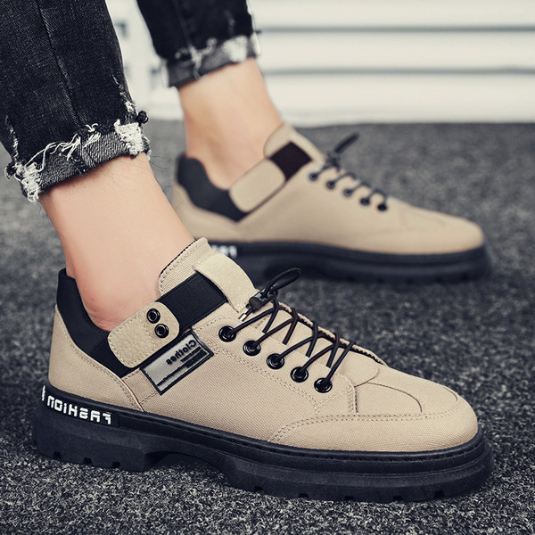 Férfi tornacipő ÚJ modell fűzős és vastag talppal