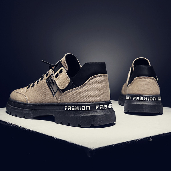 Férfi tornacipő ÚJ modell fűzős és vastag talppal