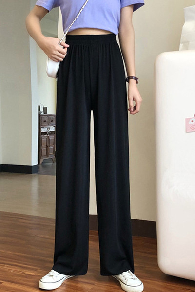 Női alkalmi hosszú nadrág, magas derékkal