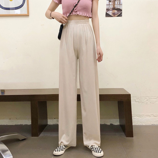 Női alkalmi hosszú nadrág, magas derékkal