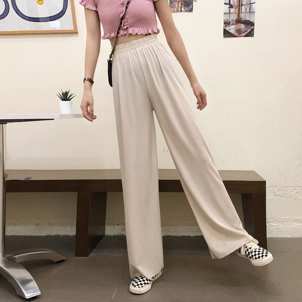 Női alkalmi hosszú nadrág, magas derékkal