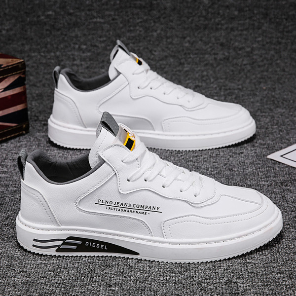 UUS valge ökonahast teksti ja lipsudega meeste tossude mudel