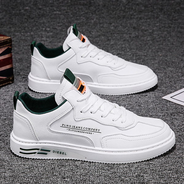 UUS valge ökonahast teksti ja lipsudega meeste tossude mudel