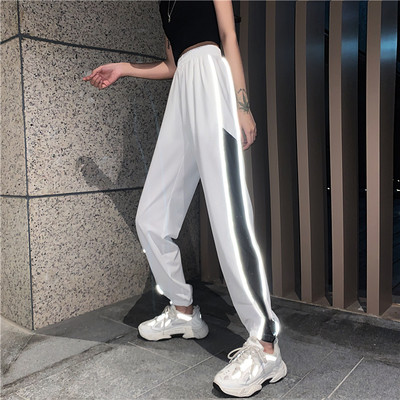 Μοντέρνο γυναικείο μακρύ παντελόνι με άκρη