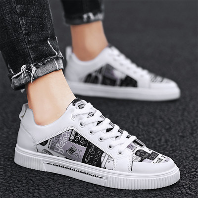 ÚJ modell férfi tornacipő színes mintával és nyakkendővel