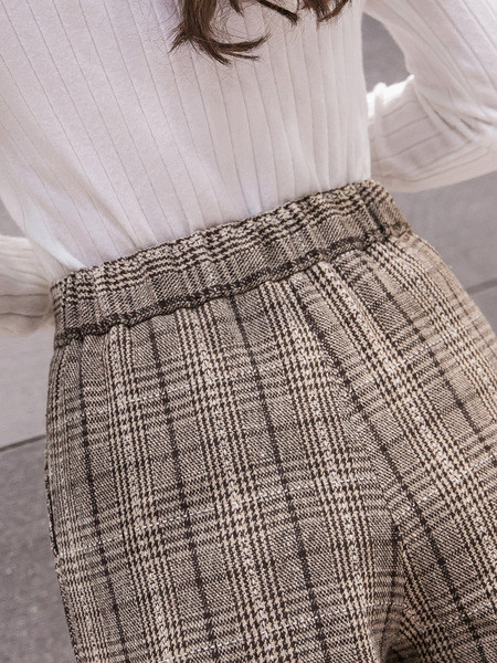Jelenlegi női kockás nadrág 7/8 hosszban
