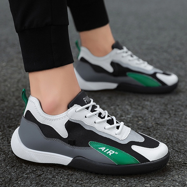 Alkalmi férfi tornacipő lapos talppal - légáteresztő