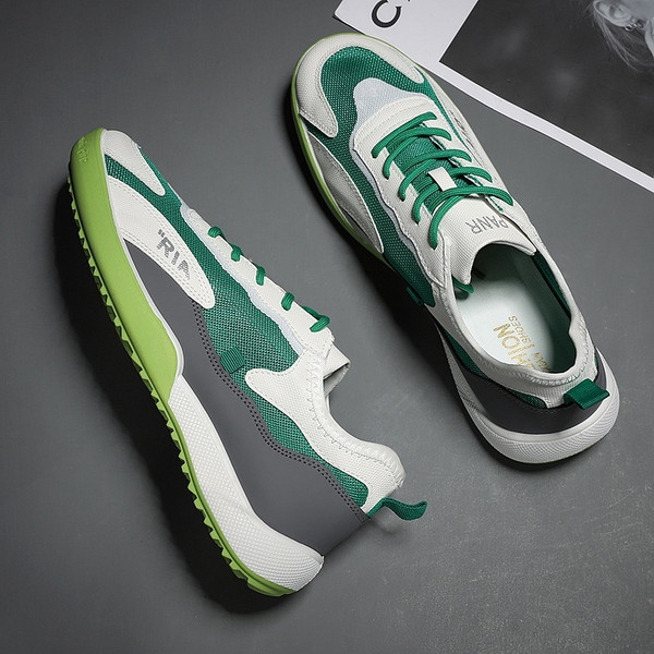 Alkalmi férfi tornacipő lapos talppal - légáteresztő