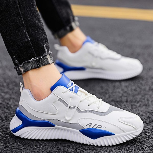 Eko-nahast valmistatud vabaaja meeste tossud kõrgete taldade ja paeltega