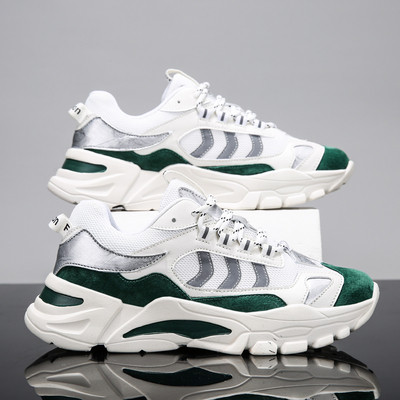 Férfi tornacipő textilből és öko bőrből