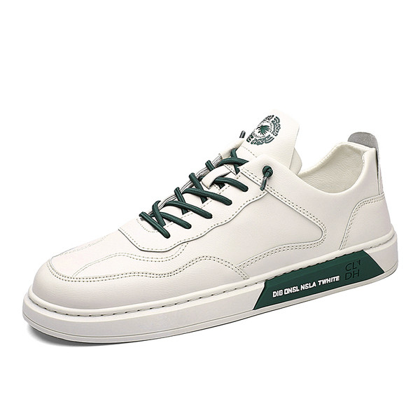 Férfi tornacipő ÚJ modell fűzővel és egyenes talppal, fehér színben