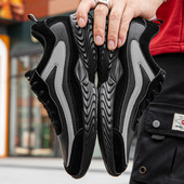 Öko bőrből és öko velúrból készült férfi tornacipő