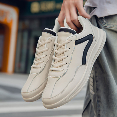 Öko bőrből és öko velúrból készült férfi tornacipő