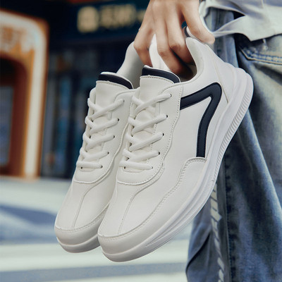 Öko bőrből és öko velúrból készült férfi tornacipő