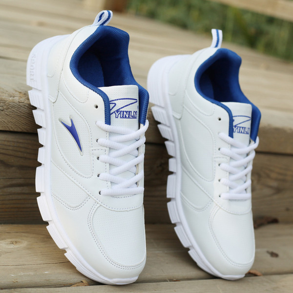 Eko bőrből készült alkalmi férfi tornacipő durva talppal