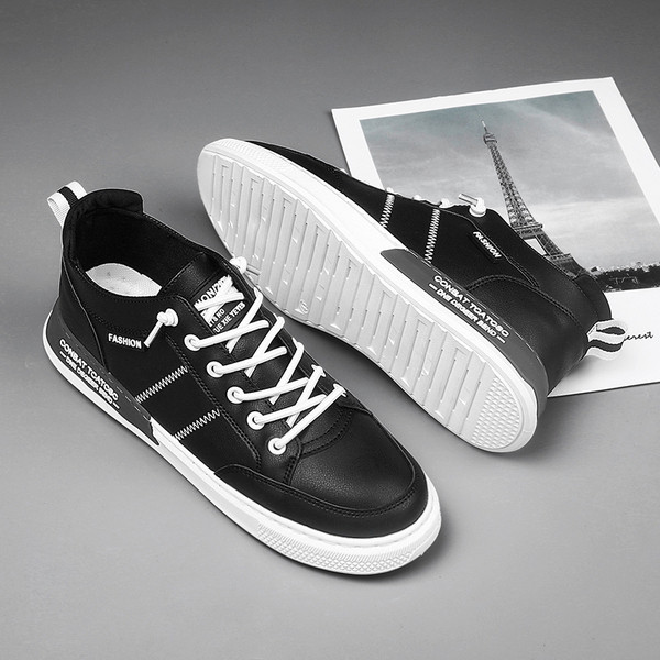 Casual muške tenisice - od eko kože sa vezicama