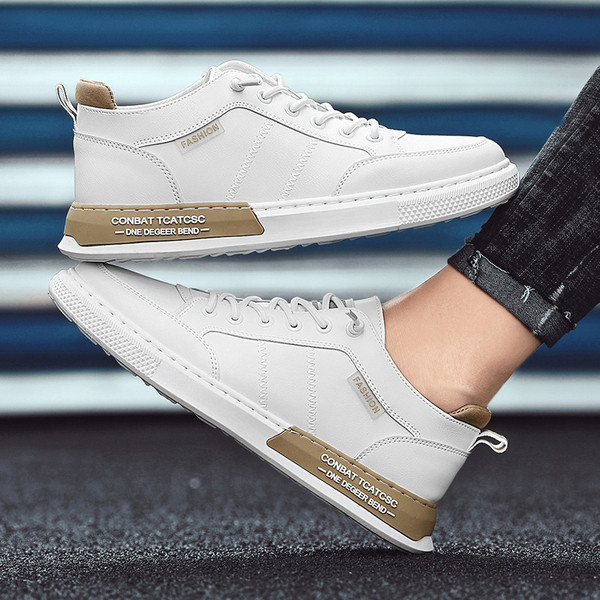 Casual muške tenisice - od eko kože sa vezicama