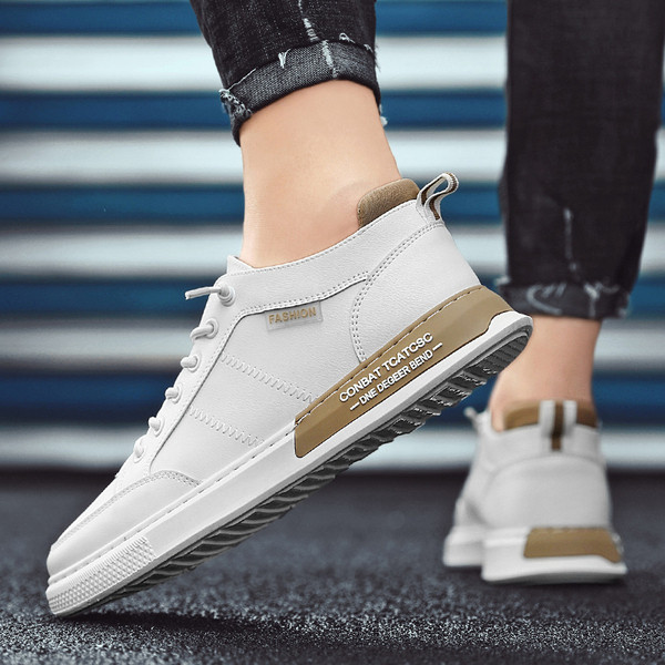 Casual muške tenisice - od eko kože sa vezicama