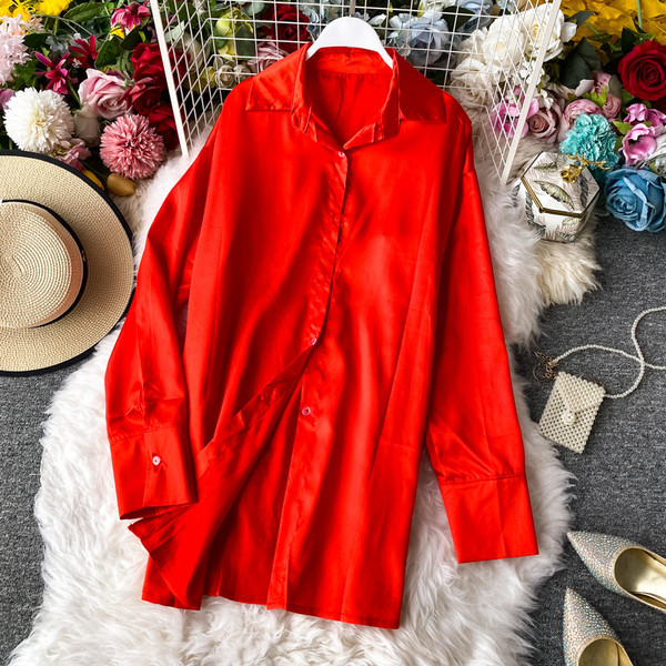 Női alkalmi hosszú ing széles modell