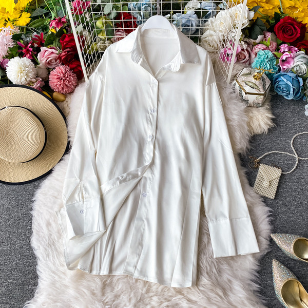 Női alkalmi hosszú ing széles modell