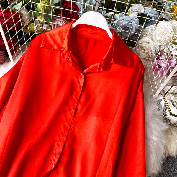 Női alkalmi hosszú ing széles modell