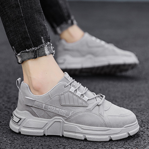 Muške casual sportske cipele od eko brušene kože