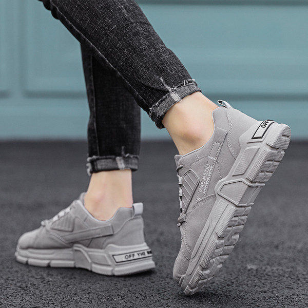 Muške casual sportske cipele od eko brušene kože