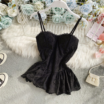 Moodne naiste peenikeste rihmadega topp standardpikkusega