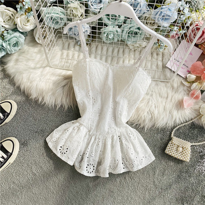 Moodne naiste peenikeste rihmadega topp standardpikkusega