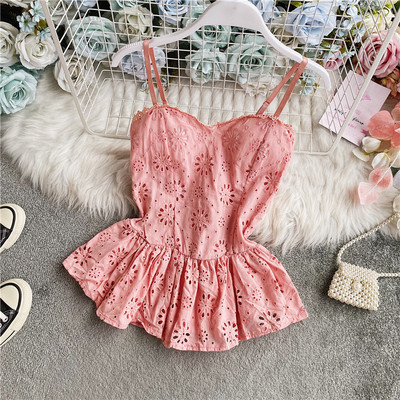 Moodne naiste peenikeste rihmadega topp standardpikkusega