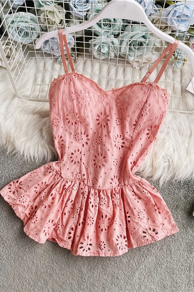 Moodne naiste peenikeste rihmadega topp standardpikkusega